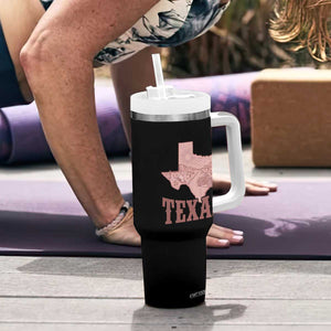 Texas Route Highway 66 Biker Tumbler With Handle Vintage Biker Road Trip TS12 Print Your Wear