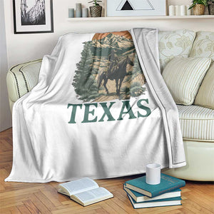 Texas Western Cowboy Life Throw Blanket Vintage Horse Riding Graphic TS12 Print Your Wear