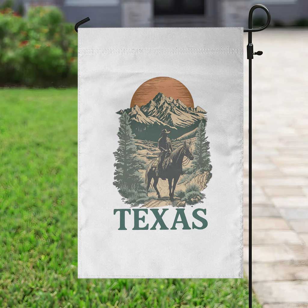 Texas Western Cowboy Life Garden Flag Vintage Horse Riding Graphic TS12 Print Your Wear