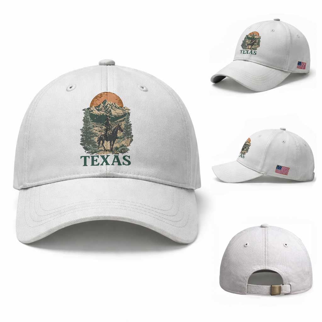 Texas Western Cowboy Life Baseball Cap Vintage Horse Riding Graphic