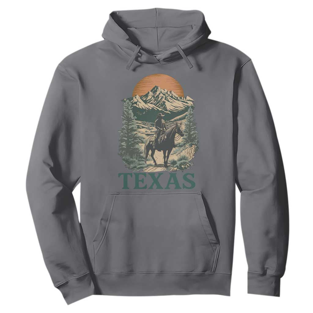 Texas Western Cowboy Life Hoodie Vintage Horse Riding Graphic TS12 Charcoal Print Your Wear