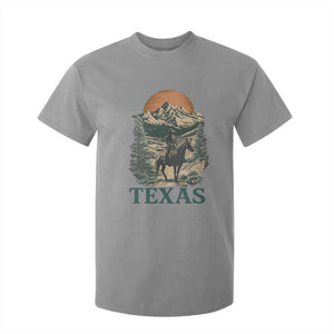 Texas Western Cowboy Life T Shirt For Kid Vintage Horse Riding Graphic TS12 Sport Gray Print Your Wear