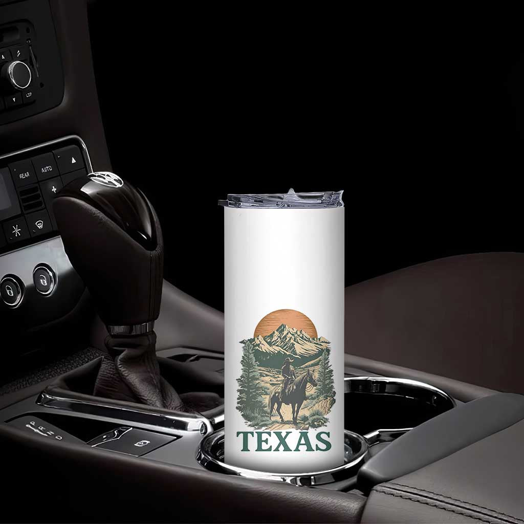 Texas Western Cowboy Life Skinny Tumbler Vintage Horse Riding Graphic TS12 Print Your Wear