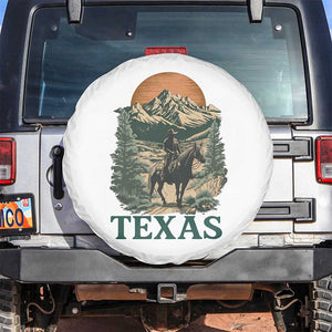 Texas Western Cowboy Life Spare Tire Cover Vintage Horse Riding Graphic TS12 No hole White Print Your Wear