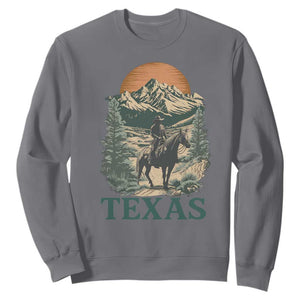 Texas Western Cowboy Life Sweatshirt Vintage Horse Riding Graphic