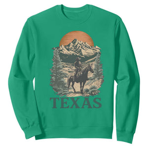 Texas Western Cowboy Life Sweatshirt Vintage Horse Riding Graphic