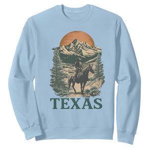 Texas Western Cowboy Life Sweatshirt Vintage Horse Riding Graphic