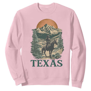 Texas Western Cowboy Life Sweatshirt Vintage Horse Riding Graphic