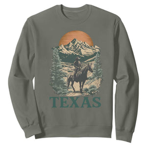 Texas Western Cowboy Life Sweatshirt Vintage Horse Riding Graphic