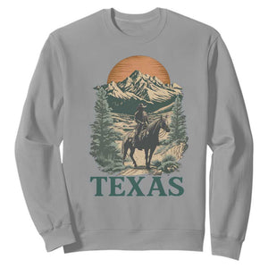 Texas Western Cowboy Life Sweatshirt Vintage Horse Riding Graphic