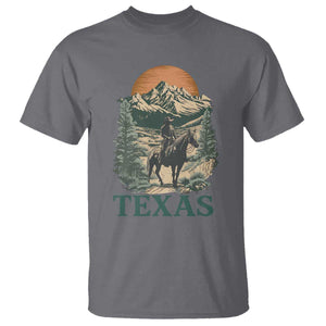 Texas Western Cowboy Life T Shirt Vintage Horse Riding Graphic TS12 Charcoal Print Your Wear