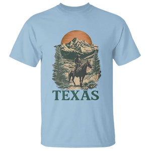 Texas Western Cowboy Life T Shirt Vintage Horse Riding Graphic TS12 Light Blue Print Your Wear