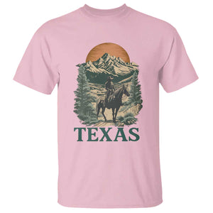Texas Western Cowboy Life T Shirt Vintage Horse Riding Graphic TS12 Light Pink Print Your Wear
