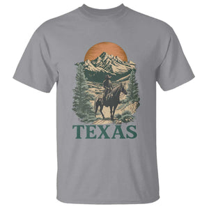 Texas Western Cowboy Life T Shirt Vintage Horse Riding Graphic TS12 Sport Gray Print Your Wear