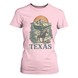 Texas Western Cowboy Life T Shirt For Women Vintage Horse Riding Graphic TS12 Light Pink Print Your Wear