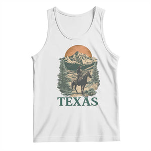 Texas Western Cowboy Life Tank Top Vintage Horse Riding Graphic TS12 White Print Your Wear
