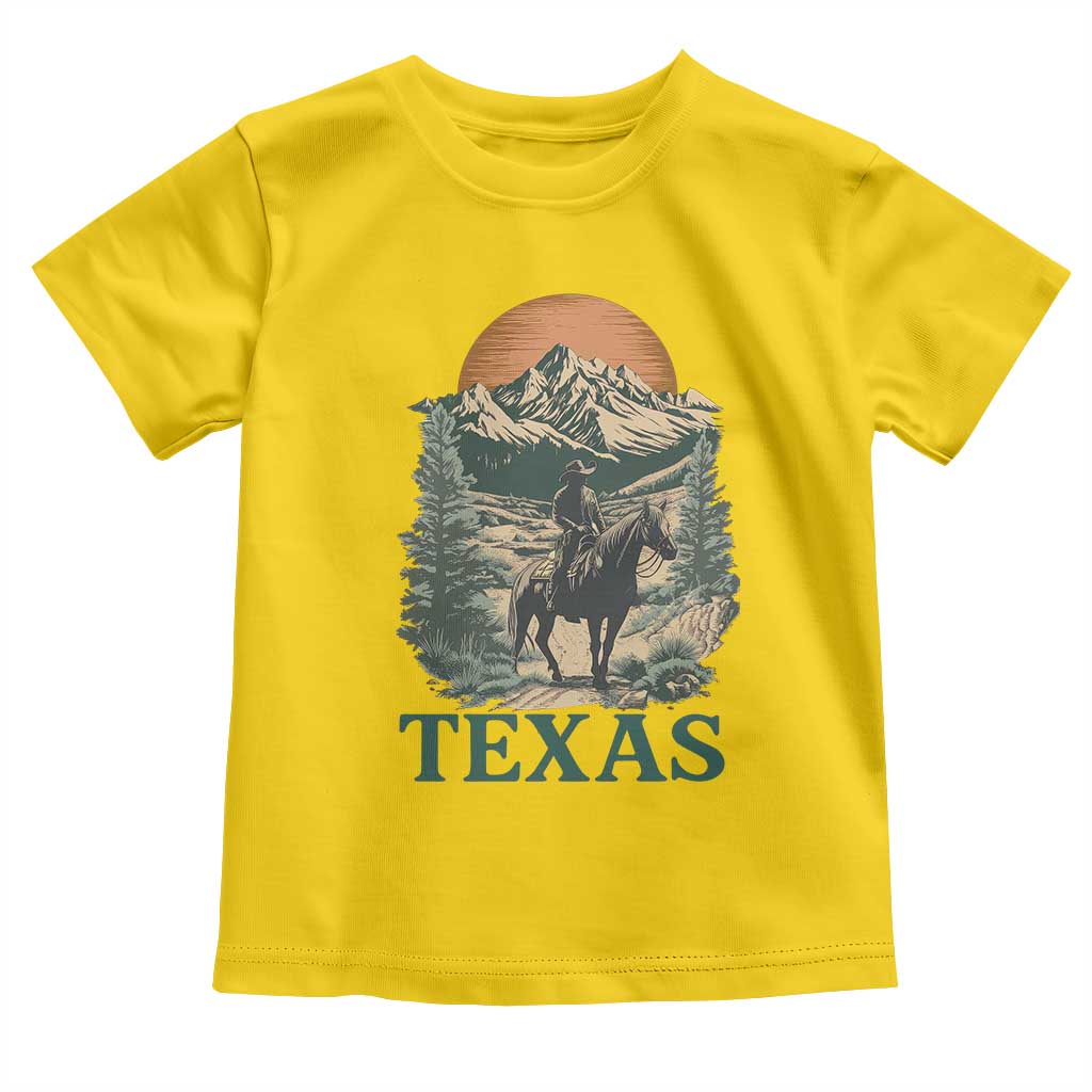 Texas Western Cowboy Life Toddler T Shirt Vintage Horse Riding Graphic TS12 Daisy Print Your Wear