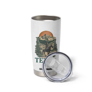 Texas Western Cowboy Life Tumbler Cup Vintage Horse Riding Graphic TS12 Print Your Wear