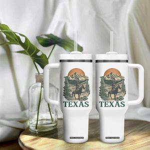 Texas Western Cowboy Life Tumbler With Handle Vintage Horse Riding Graphic TS12 Print Your Wear