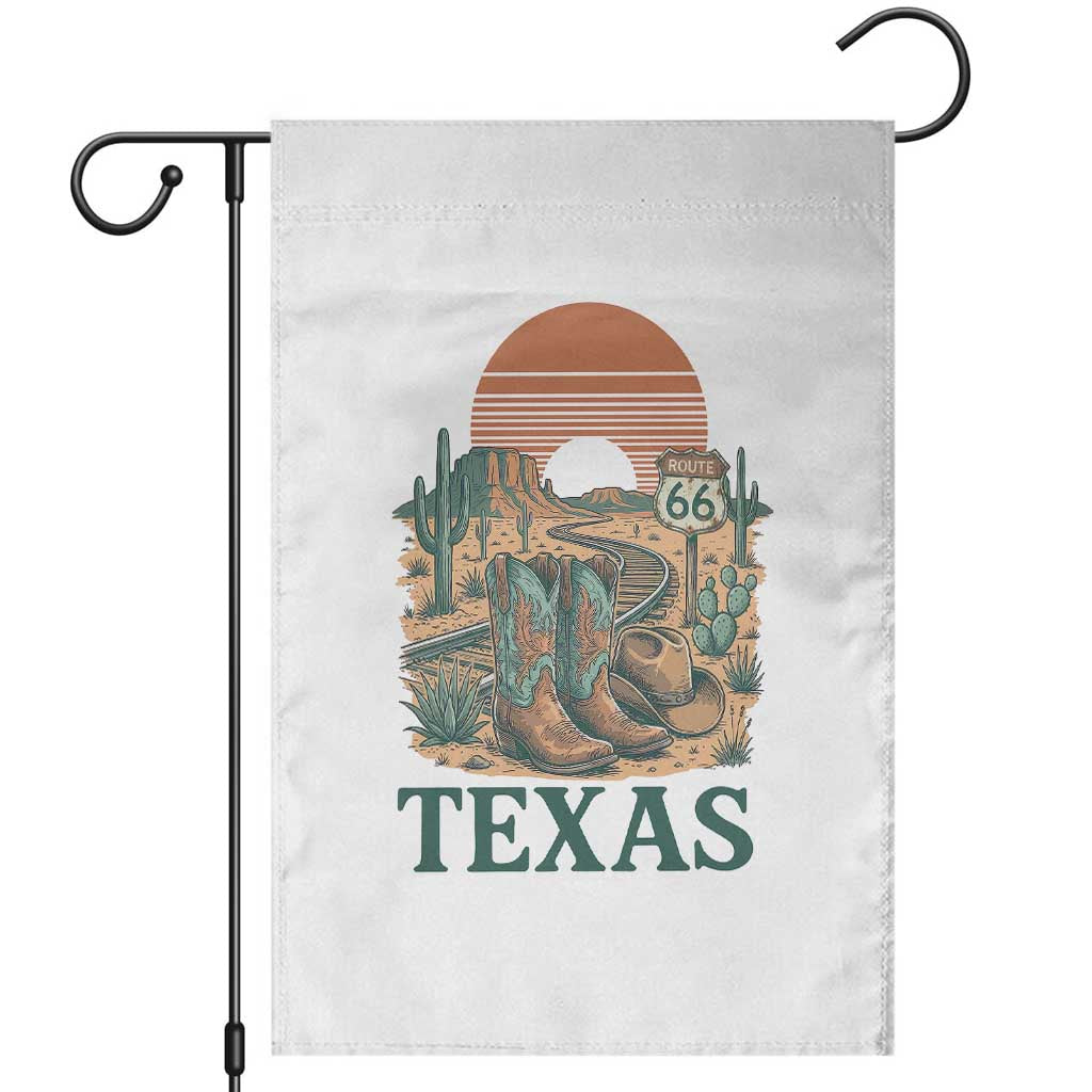 Vintage Route Highway 66 Texas Garden Flag Amarillo Road Trip Adventure