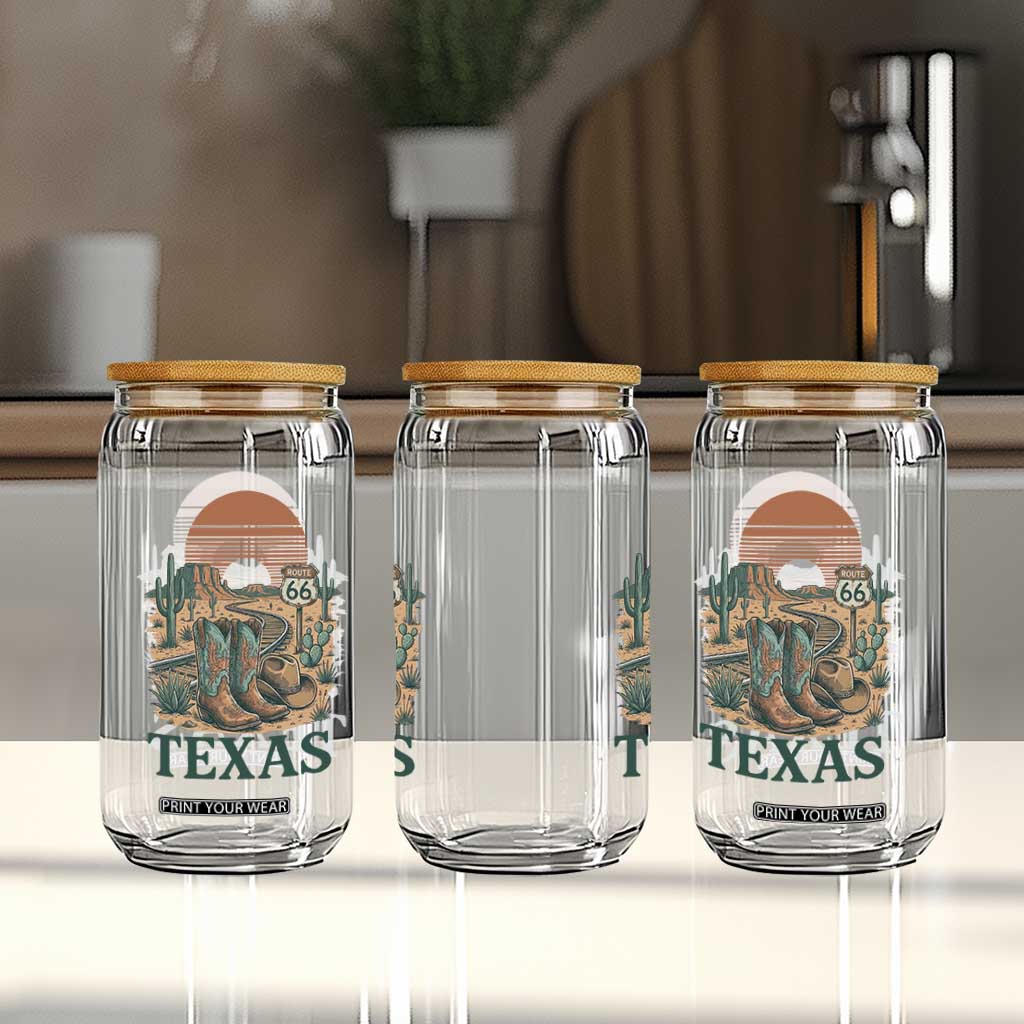 Vintage Route Highway 66 Texas Glass Can Amarillo Road Trip Adventure TS12 Print Your Wear