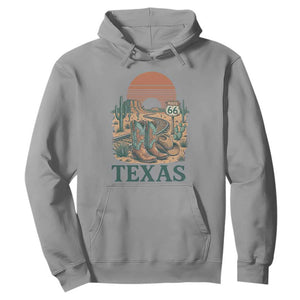 Vintage Route Highway 66 Texas Hoodie Amarillo Road Trip Adventure TS12 Sport Gray Print Your Wear