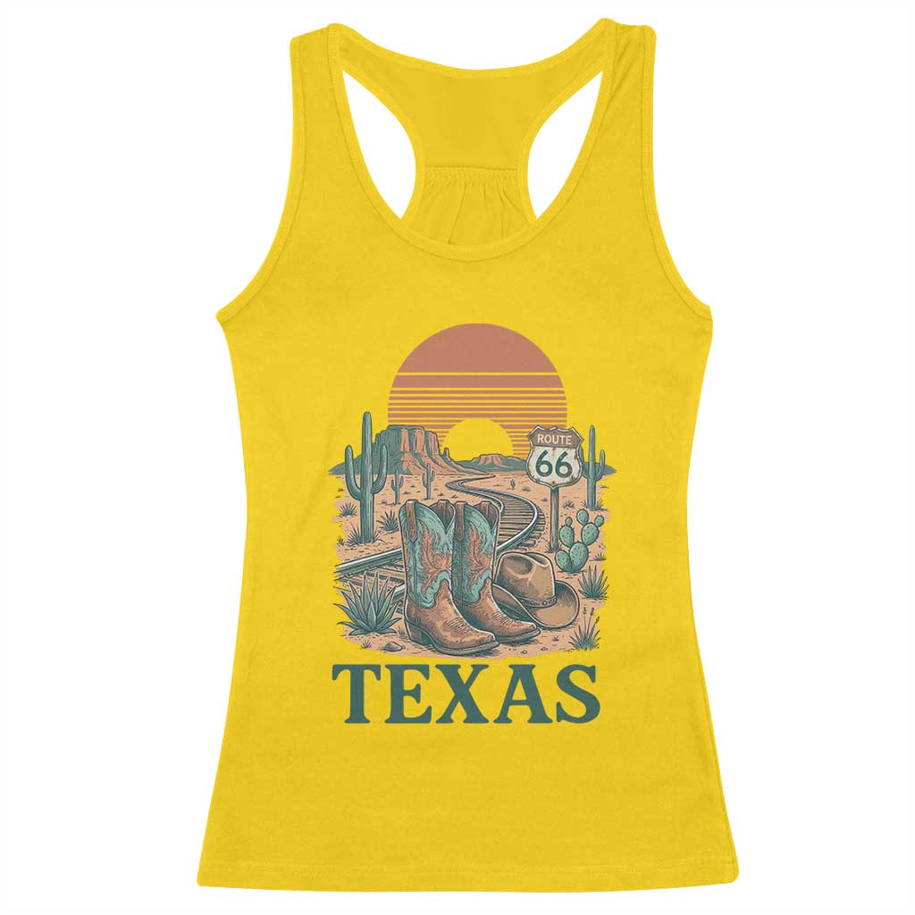 Vintage Route Highway 66 Texas Racerback Tank Top Amarillo Road Trip Adventure TS12 Daisy Print Your Wear