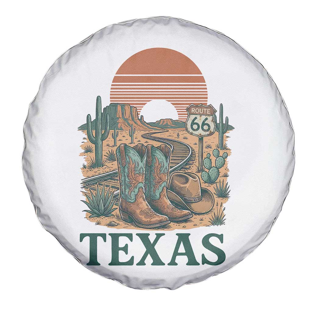 Vintage Route Highway 66 Texas Spare Tire Cover Amarillo Road Trip Adventure TS12 Print Your Wear