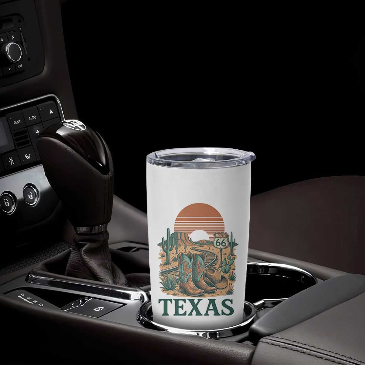 Vintage Route Highway 66 Texas Tumbler Cup Amarillo Road Trip Adventure TS12 Print Your Wear
