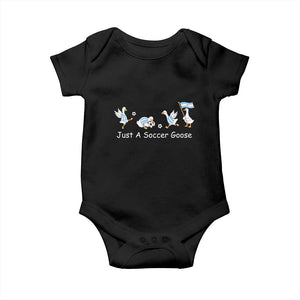 Funny Just A Soccer Goose Baby Onesie Argentina Soccer Lover