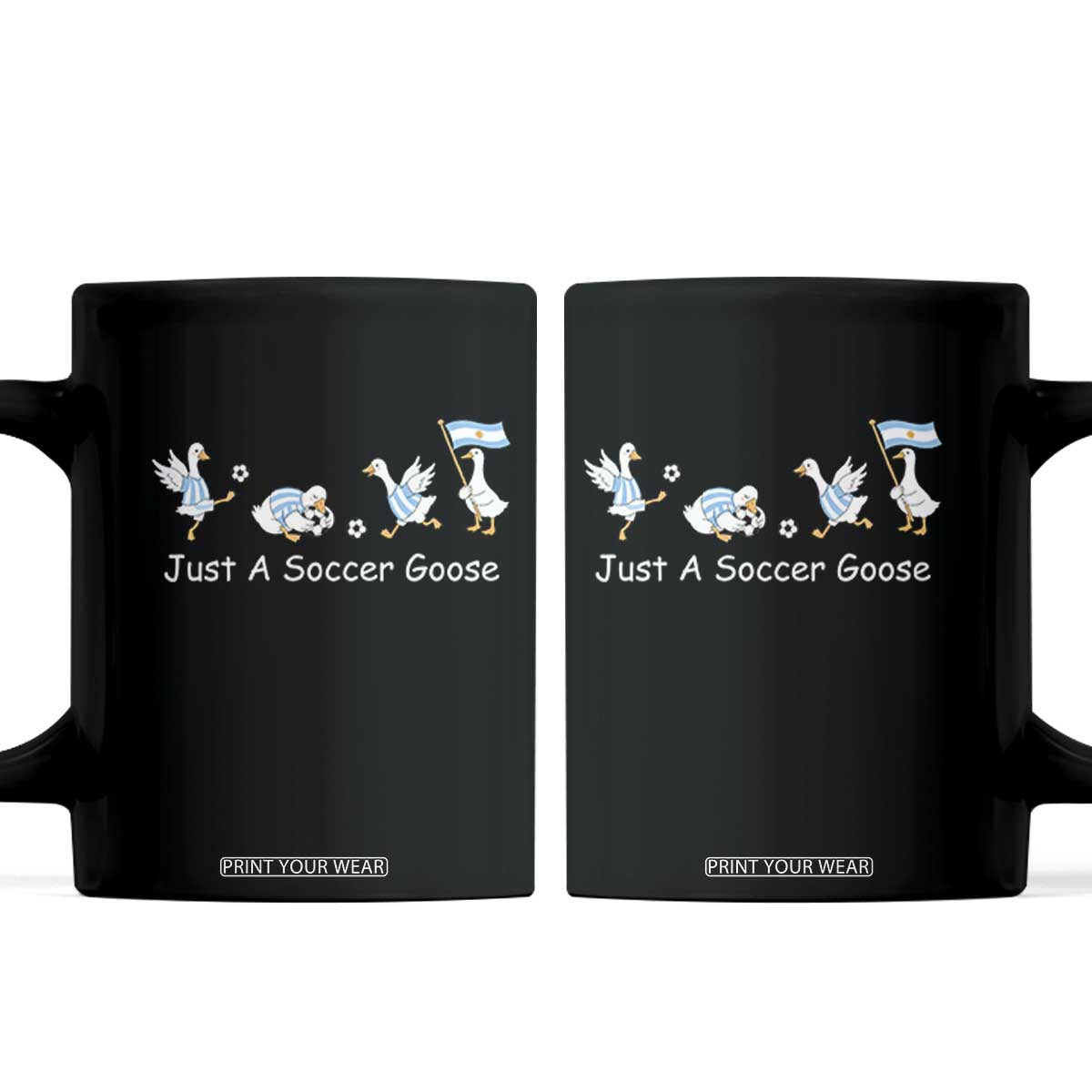 Funny Just A Soccer Goose Coffee Mug Argentina Soccer Lover