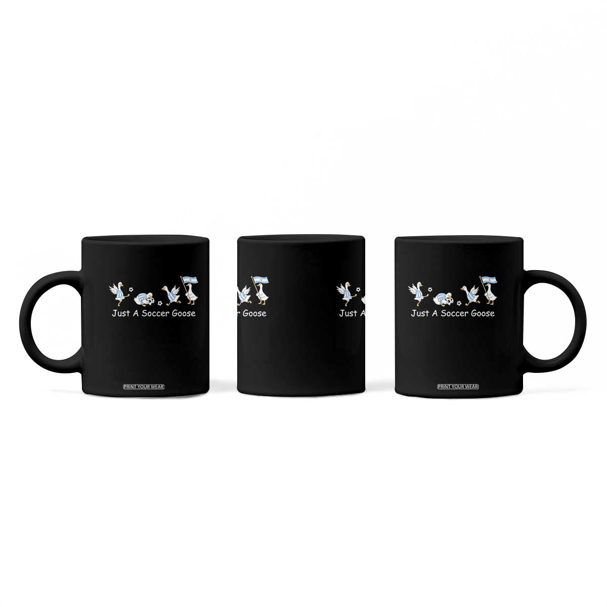 Funny Just A Soccer Goose Coffee Mug Argentina Soccer Lover