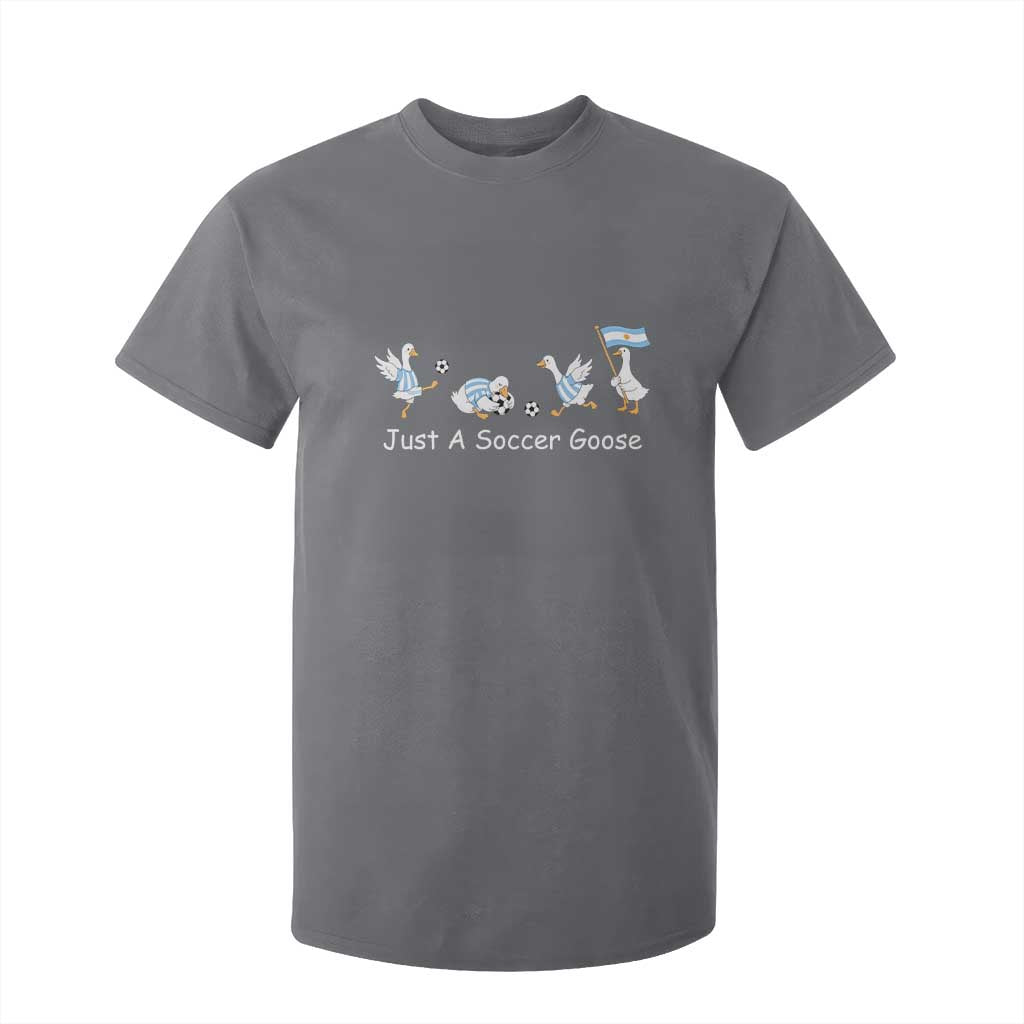 Funny Just A Soccer Goose T Shirt For Kid Argentina Soccer Lover