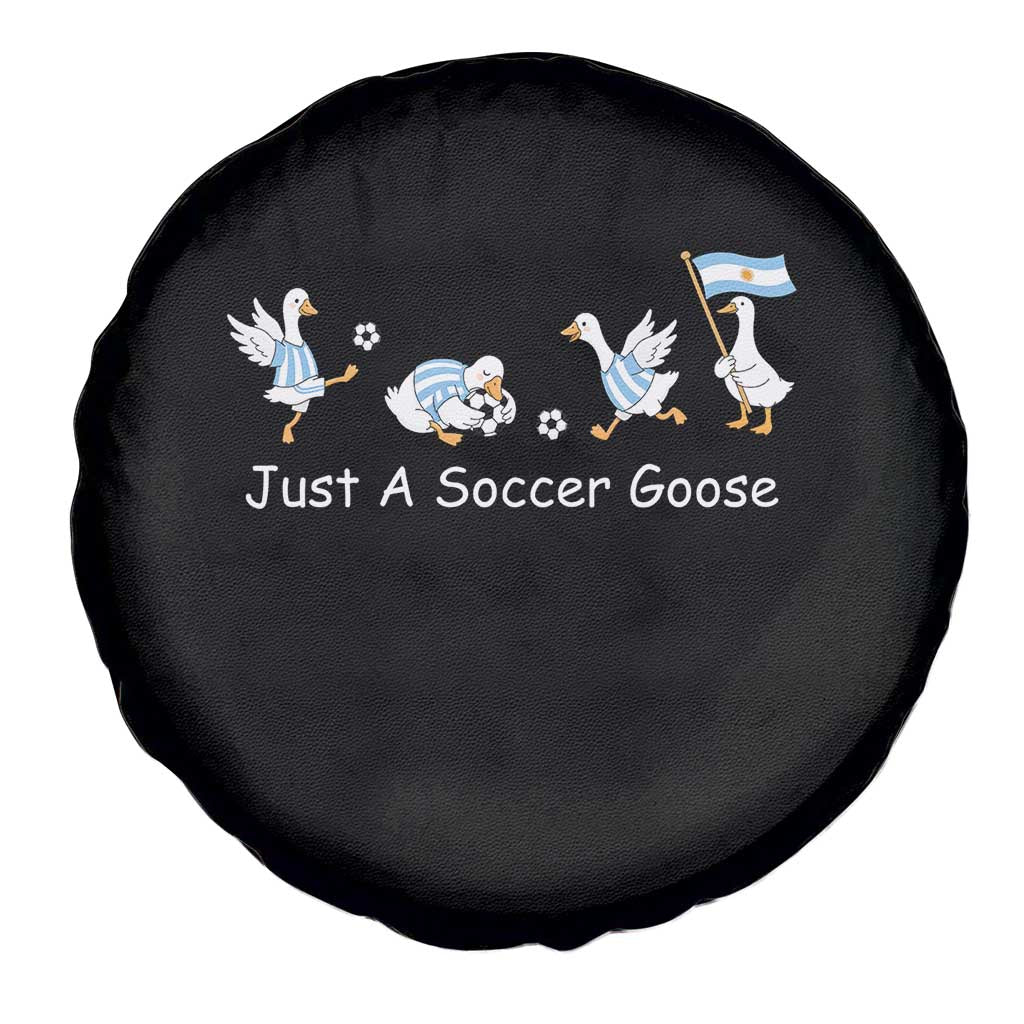 Funny Just A Soccer Goose Spare Tire Cover Argentina Soccer Lover