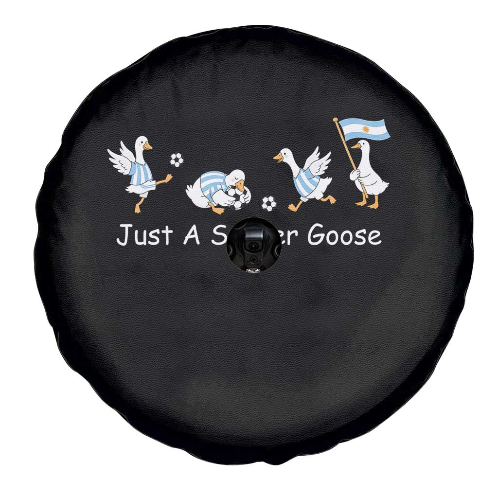 Funny Just A Soccer Goose Spare Tire Cover Argentina Soccer Lover
