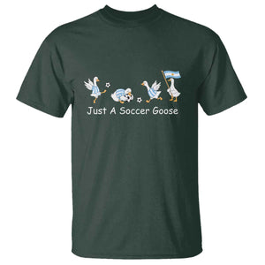 Funny Just A Soccer Goose T Shirt Argentina Soccer Lover TS12 Dark Forest Green Print Your Wear