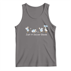 Funny Just A Soccer Goose Tank Top Argentina Soccer Lover