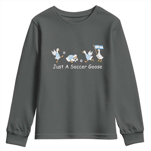 Funny Just A Soccer Goose Youth Sweatshirt Argentina Soccer Lover