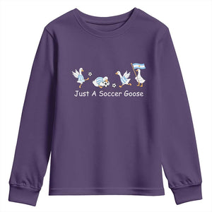 Funny Just A Soccer Goose Youth Sweatshirt Argentina Soccer Lover