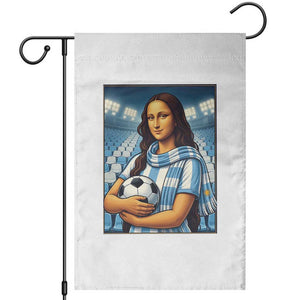 Funny Argentina Soccer Mona Lisa Garden Flag Football Fan Pride Graphic
