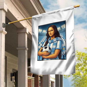 Funny Argentina Soccer Mona Lisa Garden Flag Football Fan Pride Graphic