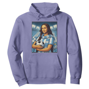 Funny Argentina Soccer Mona Lisa Hoodie Football Fan Pride Graphic