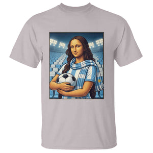 Funny Argentina Soccer Mona Lisa T Shirt Football Fan Pride Graphic