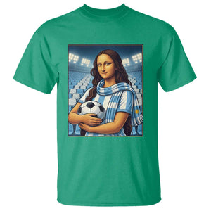 Funny Argentina Soccer Mona Lisa T Shirt Football Fan Pride Graphic