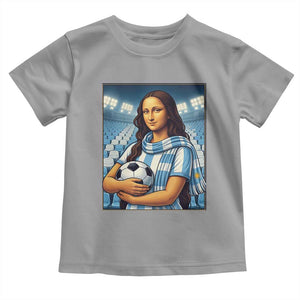 Funny Argentina Soccer Mona Lisa Toddler T Shirt Football Fan Pride Graphic