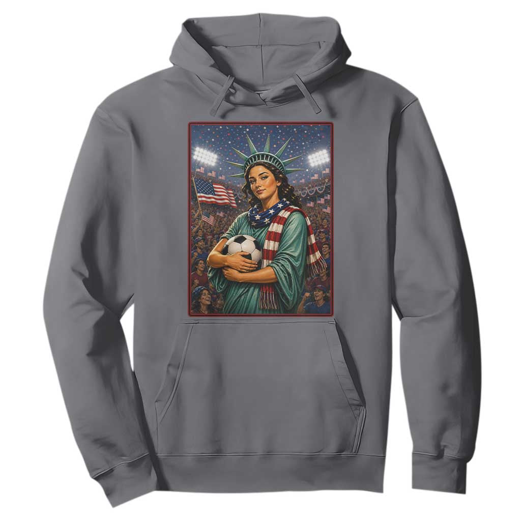 Funny Statue Of Liberty Soccer Gift Hoodie USA Football Pride