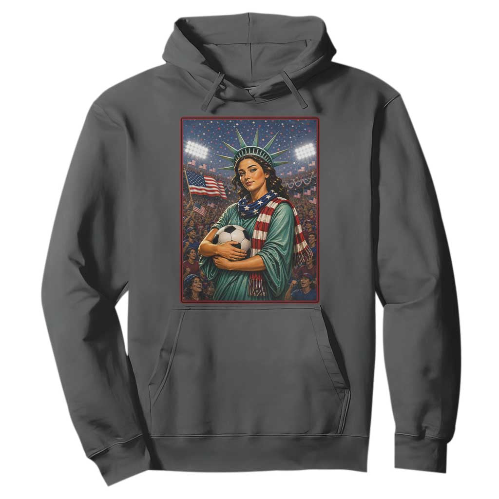 Funny Statue Of Liberty Soccer Gift Hoodie USA Football Pride