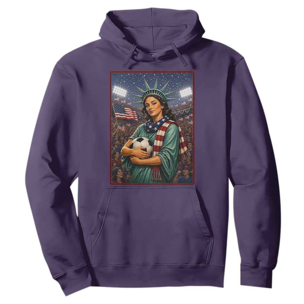 Funny Statue Of Liberty Soccer Gift Hoodie USA Football Pride