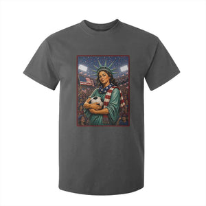 Funny Statue Of Liberty Soccer Gift T Shirt For Kid USA Football Pride