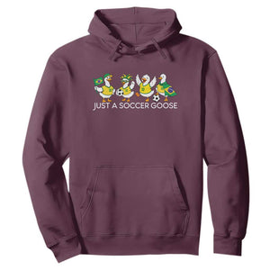 Funny Just A Soccer Goose Hoodie Brazil Football Fan